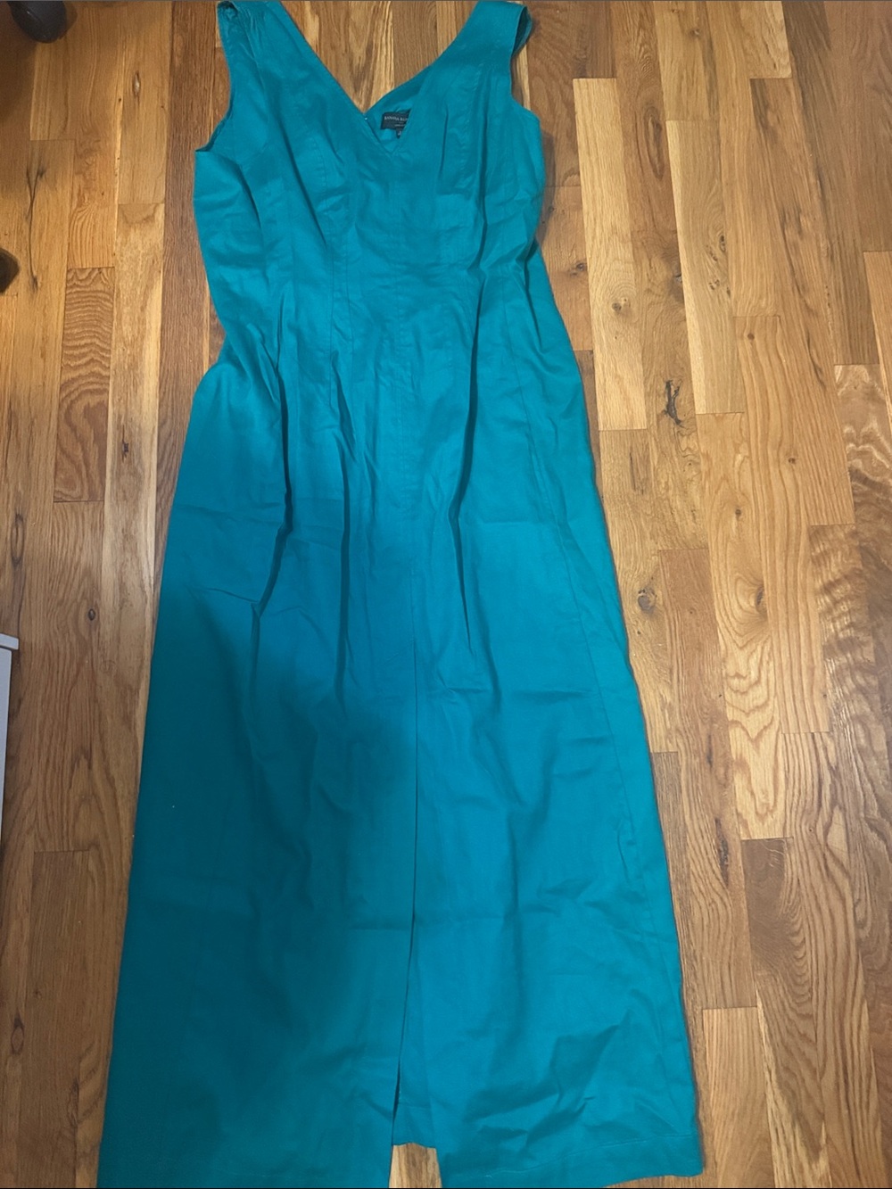 Women banana republic Teal V-Neck Maxi Dress